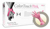 ColorTouch CTP-233-M Pink Powder-free Latex, Medium, Case of 10bxs, 100e/a