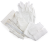 SELECT Tracheostomy Care Kit with gloves, towel, tracheostomy dressing, gauze pads, twill tape, pipe cleaners, tracheostomy brush, and cotton-tipped applicators - 100126