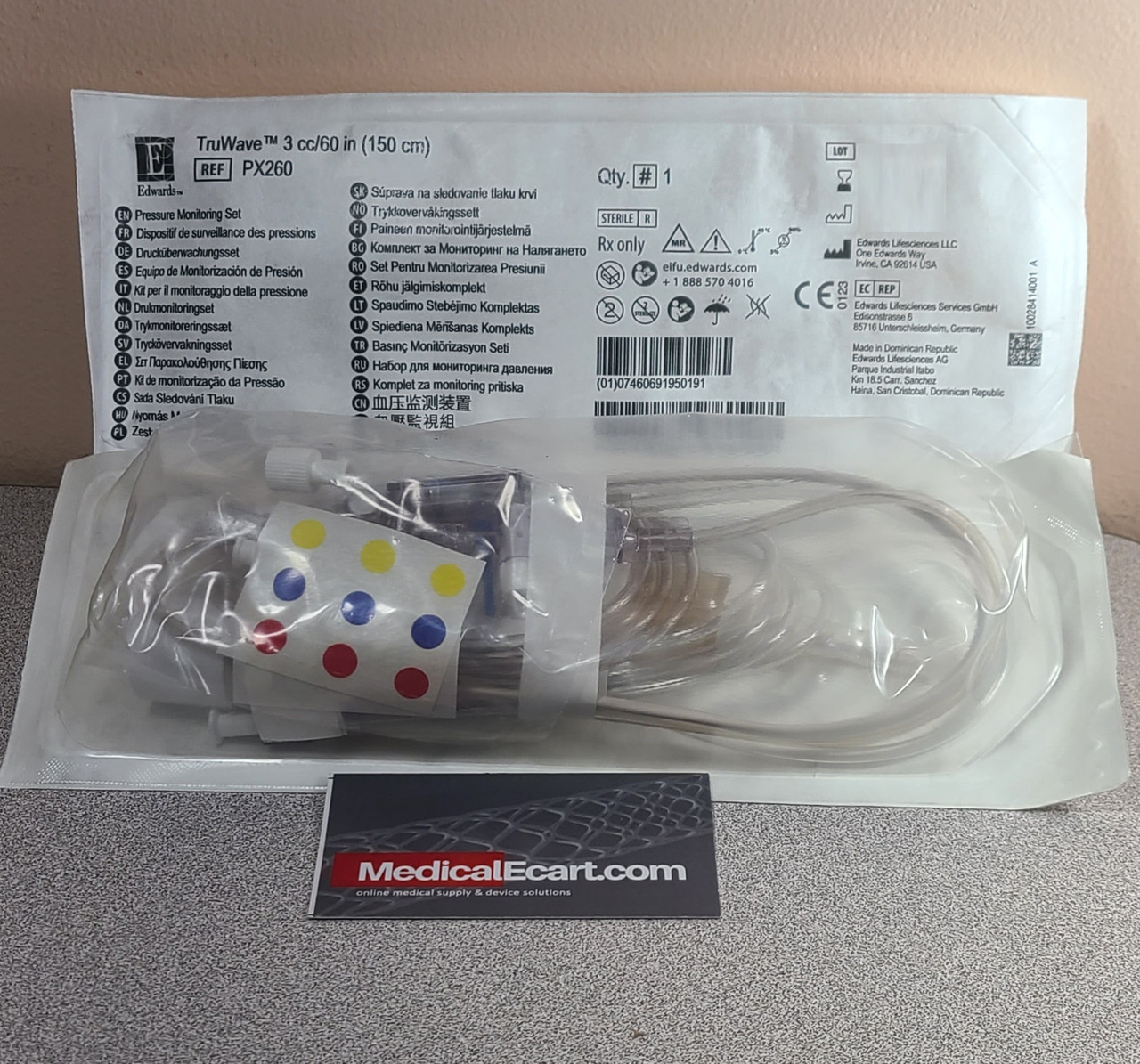 PX260 KIT PRESSURE TRANSDUCER TRUWAVE DISPOSABLE PX600F