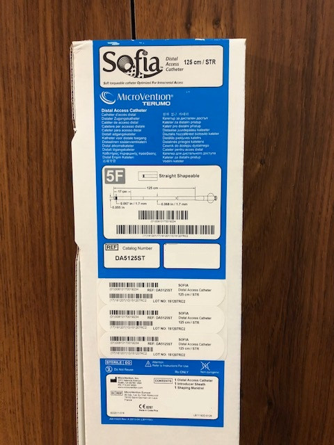 Terumo Neuro DA5115ST SOFIA™ Distal Access Catheter, 5Fr X 115cm