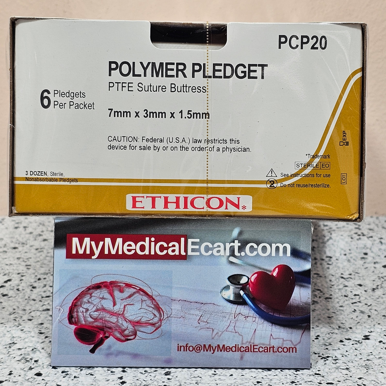 Ethicon PCP20 TFE Polymer Pledget Firm