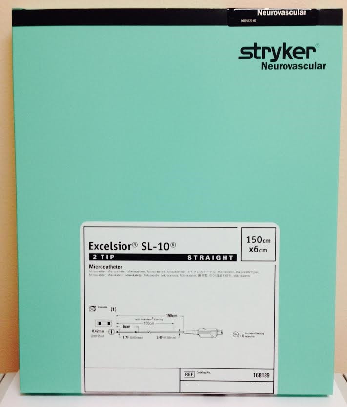 Striker, 168189, Excelsior SL–10, Microcatheters, Straight, 2-tip