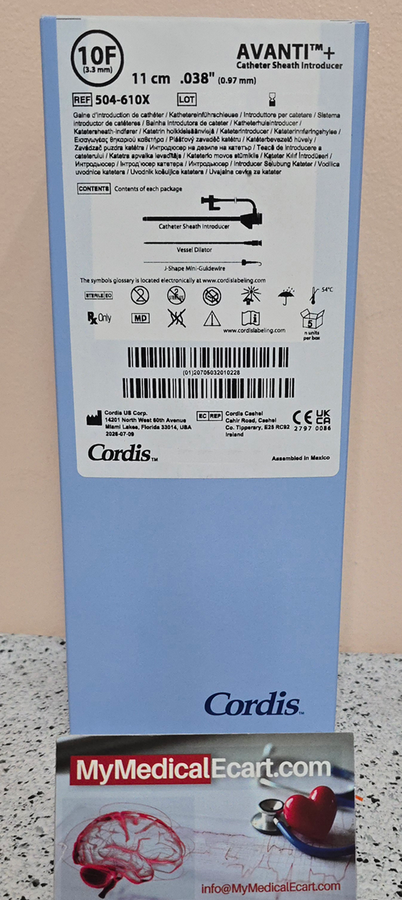 504610X 10Fr. x 11cm AVANTI ® + Standard Sheath Introducer with