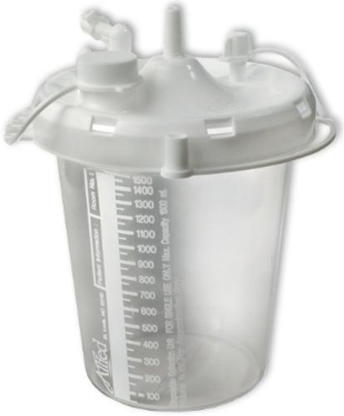 20-08-0004 Disposable Suction Canister 1500ML with Diss Connector, Case of 48