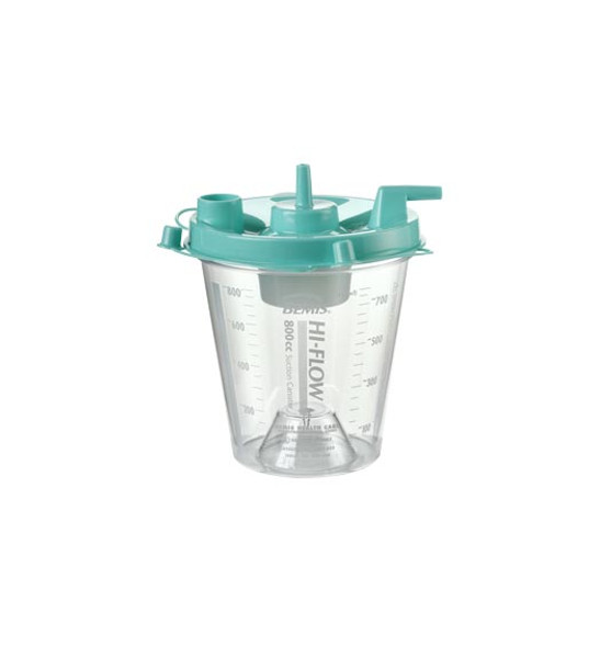 8002-055 Hi–Flow Suction Canisters with Aerostat 800CC, Case of 70