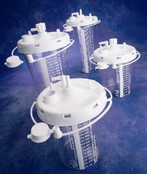 20-08-0003 Canister suction 1500 ml, stem inlet with integrated filter, 48/case