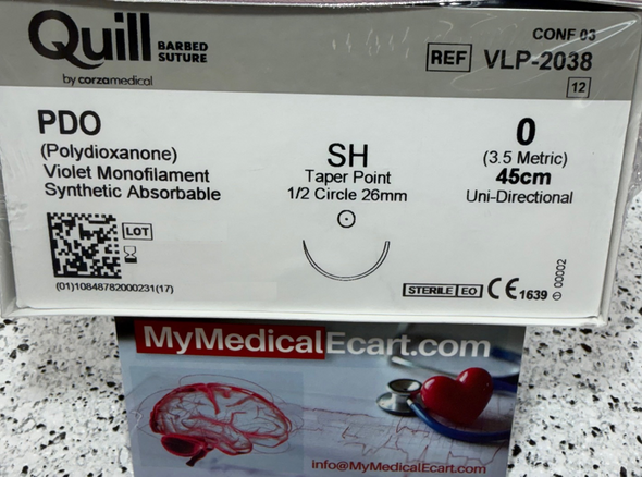 Quill™ Barbed Suture VLP-2038 PDO (Polydioxanone) Suture, Taper Point