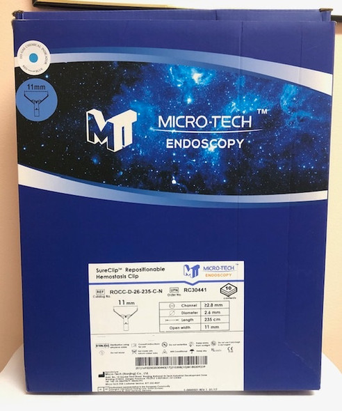 SureClip Repositionable 11mm 235cm 10/Bx    1325723 | Micro-Tech Endoscopy Usa Inc - RC30441