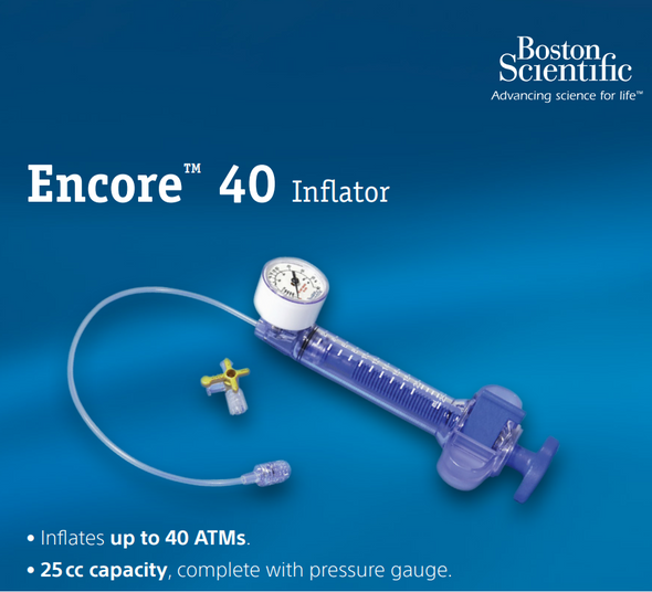 Boston Scientific M001394472540 Encore™40, 40ATM Inflation Device, 20 cc,  Box of 1