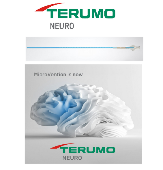 Terumo Neuro VIA-17-154-45 VIA™ Microcatheter, 2.4 Fr, ID 0.017", Tip 45º angle, Length 154cm. Box of 01