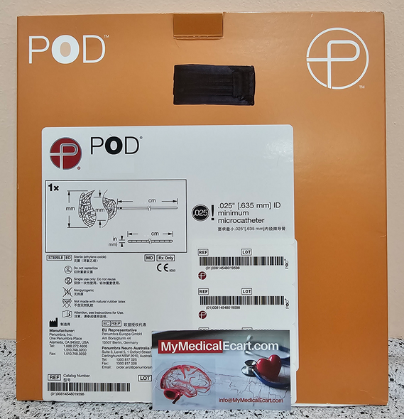 RBYPOD3 Peripheral Embolization Coils POD® Occlusion Device Ruby POD 3 mm x 20cm, Box of 01