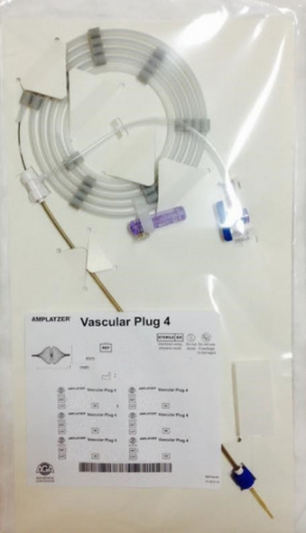 Abbott 9-AVP038-007 AMPLATZER Vascular Plug 4 (AVP 4), 7mm x 12.5mm, Box of 01
