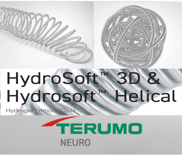 Terumo Neuro 7110-0304 HydroSoft™ 3D Advanced Complex Coil: Framing, Filling, and Finishing, 3mm X 4cm. Box of 01