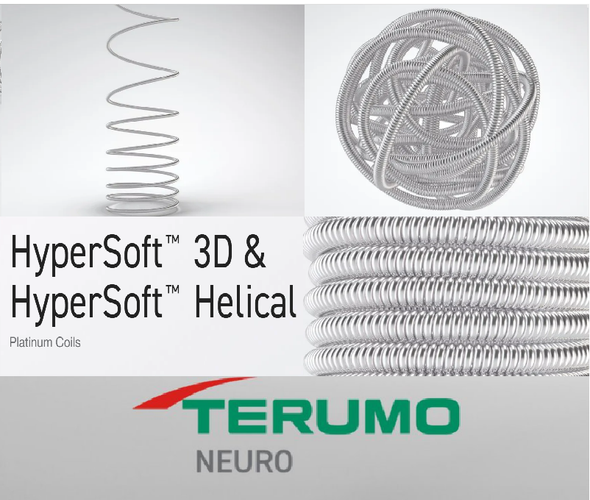 Terumo Neuro 8410-0306 HyperSoft™ 3D Advanced Complex Coil: Filling and Finishing, 3mm X 6cm. Box of 01