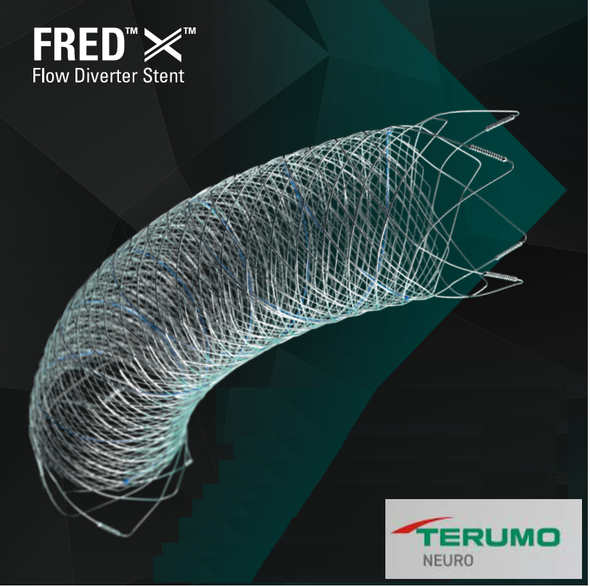 Terumo Neuro FREDX3522 FRED™ X, Flow Diverter Stent, 27 System, Flow Re-Direction Endoluminal Device 3.5mm X 22mm. Box of 01