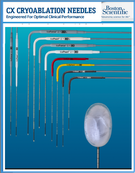 Boston Scientific FPRPR3533 IceRod™ 1.5 CX Cryoablation Needle, Angled 90º, 1.5 mm / 17 G, 17.5 cm Length, Red Color. Box of 01