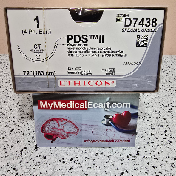 Ethicon D7438 PDS® II (polydioxanone) Suture, Taper Point