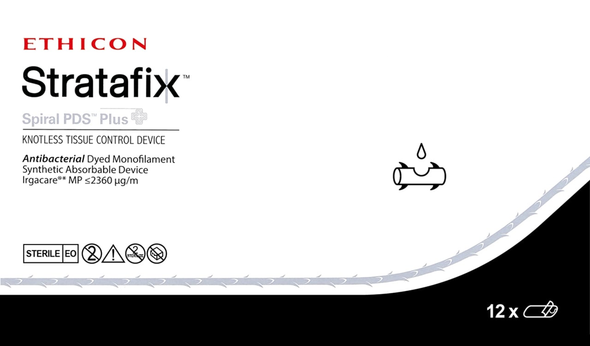 Ethicon SXPP2B201 STRATAFIX™ Spiral PDS Plus Suture, Box of 12