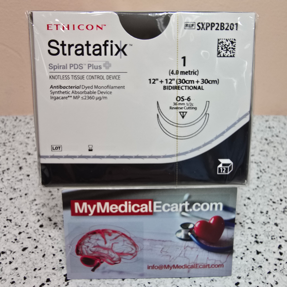 Ethicon SXPP2B201 STRATAFIX™ Spiral PDS Plus Suture, Box of 12