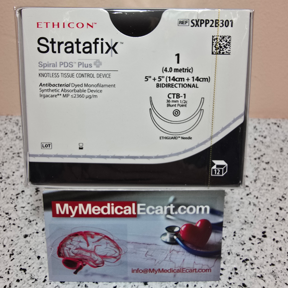 Ethicon SXPP2B301 STRATAFIX™ Spiral PDS Plus Suture, Box of 12