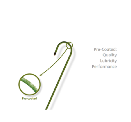 Cordis 502558, EMERALD™ Fixed-Core Exchange Guidewire, 502-558, PTFE-Coated Straight Tip, 0.035in, 220 cm, Box of 5