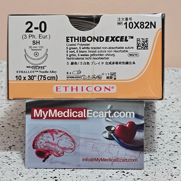 Ethicon 10X82N ETHIBOND EXCEL® Polyester Suture