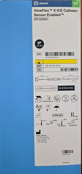 Abbott ICE-VF-SE-2D-01 ViewFlex™ X ICE Catheter Sensor Enabled™, 9 Fr size, 90 cm insertable length, Box of 01