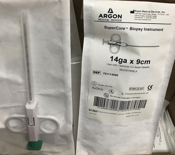 701114090 14G x 9 cm optional co-axial needle MCXS1409LX SuperCore  Semi-Automatic Biopsy Instrument Box of 10