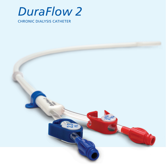 Angiodynamics H787103012021 DuraFlow 2 Chronic Hemodialysis Catheter 28 cm, Basic Kit