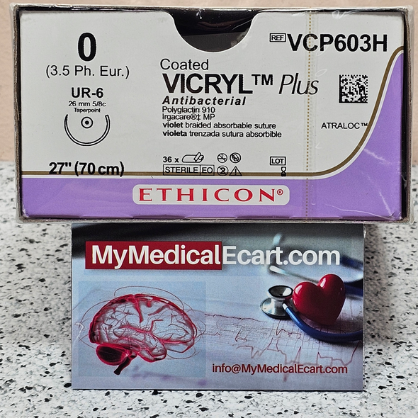 Ethicon VCP603H COATED VICRYL® Plus Antibacterial (polyglactin 910) Suture