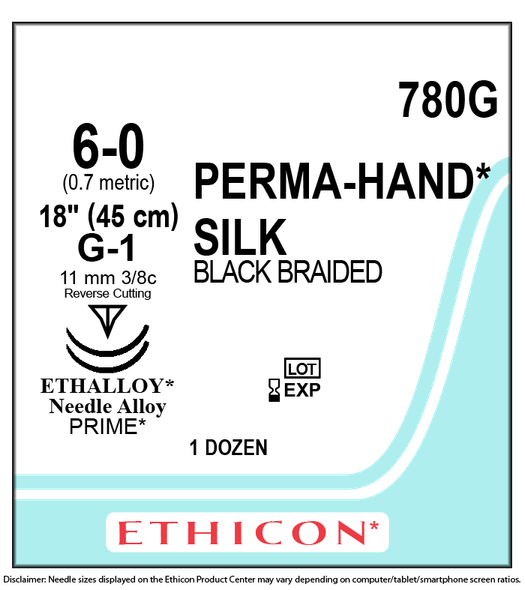 Ethicon 780G PERMA-HAND Silk Suture