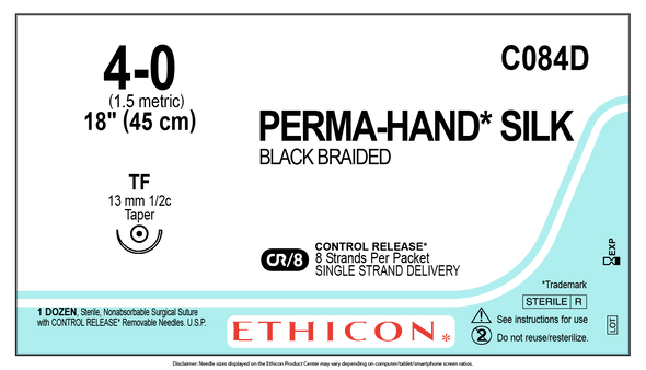 Ethicon C084D PERMA-HAND Silk Suture