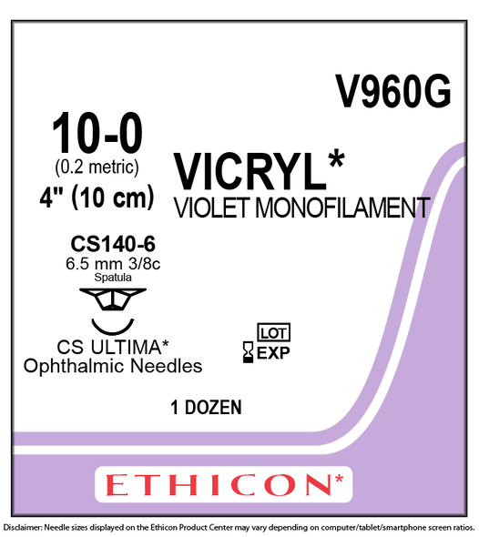 Ethicon V960G VICRYL® (polyglactin 910) Suture, Ultima Reverse