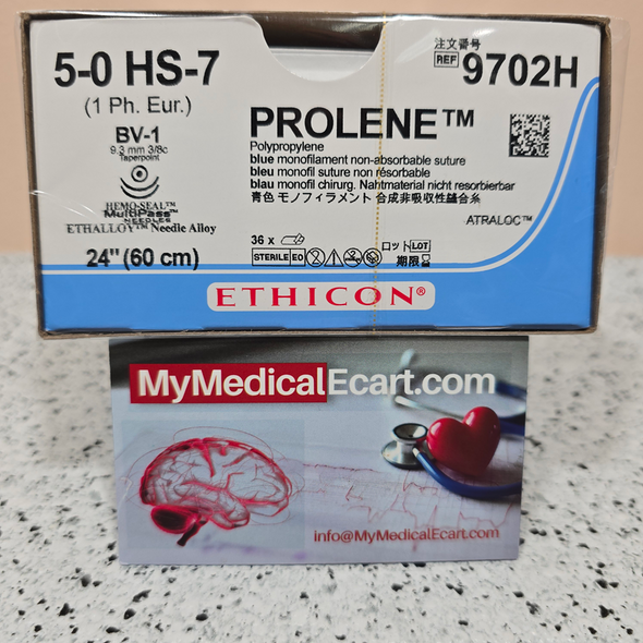 Ethicon 9702H PROLENE® Polypropylene Suture with HEMOSEAL™ Technology