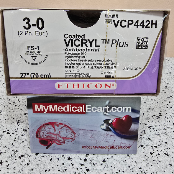 Ethicon VCP442H COATED VICRYL® Plus Antibacterial (polyglactin 910) Suture