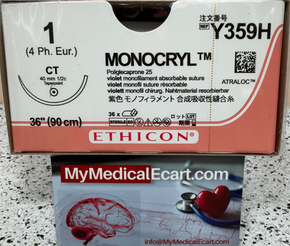 Ethicon Y359H MONOCRYL® (poliglecaprone 25) Suture