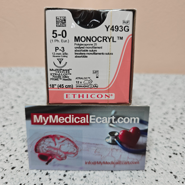 Ethicon Y493G MONOCRYL® (poliglecaprone 25) Suture