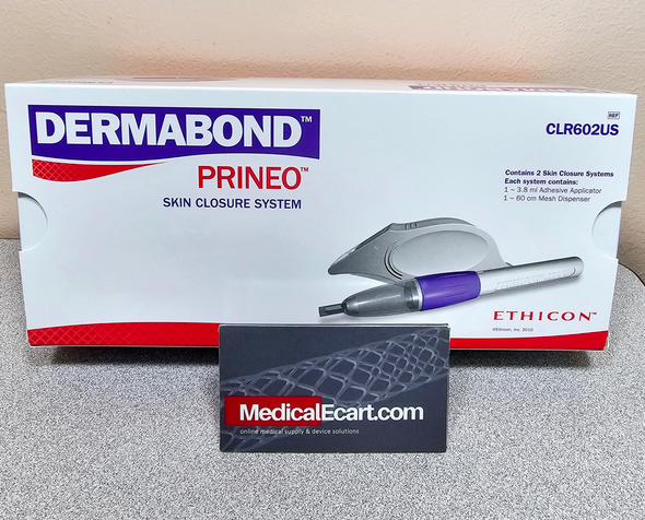 Ethicon CLR602US DERMABOND™ PRINEO™ Skin Closure System, 60 cm, Box of 02