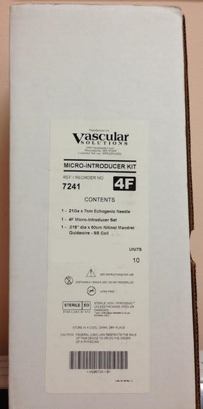 Vascular Solutions 7241 Micro-Introducer Kit 4F