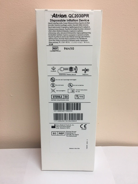 96450 Atrion QL2030PR Inflation Device