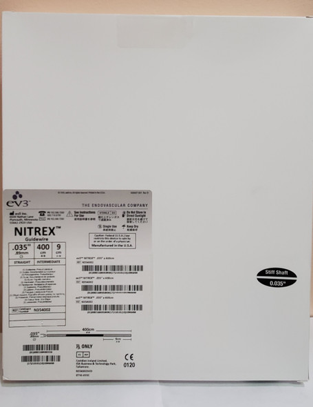 EV3 N354002, Nitrex Guidewire, Lenght 0.035 in, Lenght 400 cm, Tip Length 9