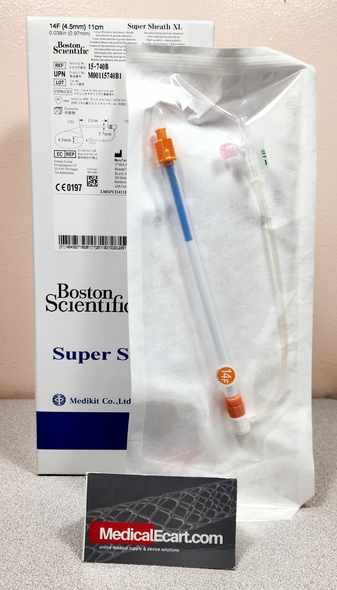 Boston Scientific M00115740B1, Super Sheath™ XL, 15-740B, 14 F Introducer, Sheath Length 11 cm, Box of 10