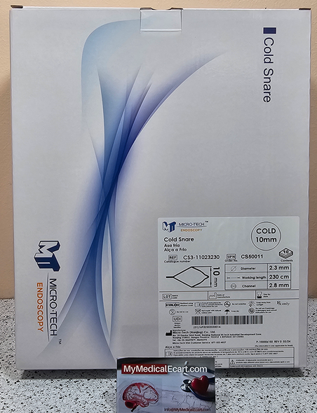 Micro-Tech CS3-11023230 Cold Snare, CS50011 Diamond Thin Wire 10mm X 230cm X 2.8mm. Box of 10