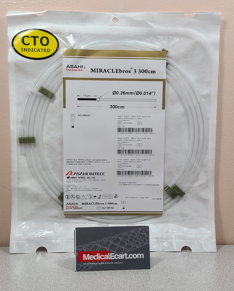 ASAHI AG14M350 MiracleBros 3 PTCA GW 300cm. Box of 5