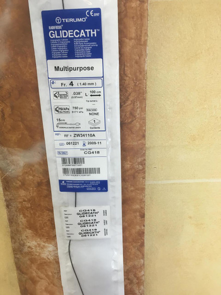 CG418-EXP TERUMO Multipurpose Fr.4 RADIFOCUS GLIDECATH