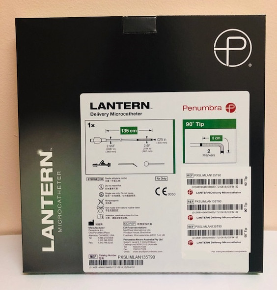 Penumbra PXSLIMLAN135T90 LANTERN® Delivery Microcatheter 135cm x .025", 90° Tip, Box of 01