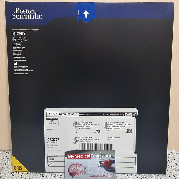 Boston Scientific M001468600 V-18™ ControlWire™ 46-860 Guidewire  0.018" x 300cm. Box of 01