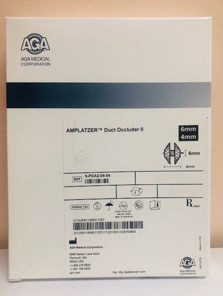 Abbott 9-PDA2-06-04 AMPLATZER™ Duct Occluder II 6mm x 4mm x 12mm, 5F; 90° Curve