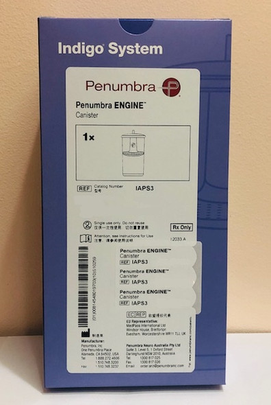 PENUMBRA IAPS3 Indigo System, ENGINE Canister , Compatible with Pump ENGINE. Box of 01