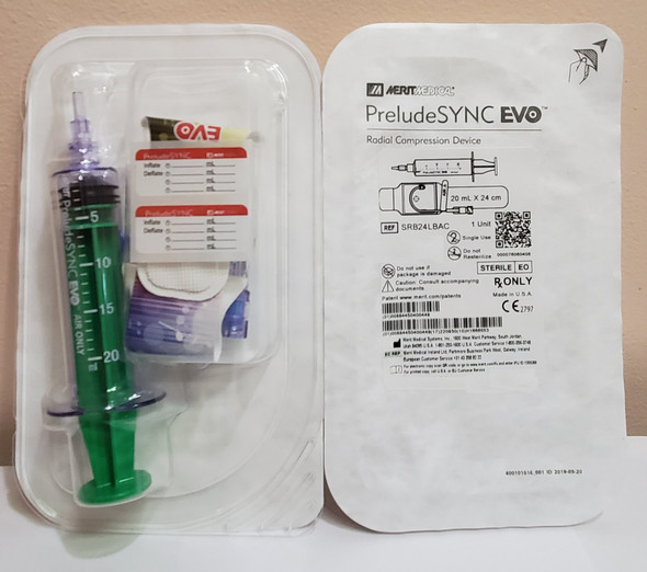 Prelude SYNC EVO, SRB24LBAC , Radial Compression Device 24cm Maximum Inflation Volume 30mL Box of 5